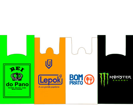 Saiba mais sobre nossas sacolas plásticas tipo camiseta