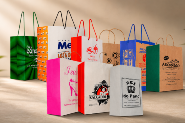 Sacola em papel kraft personalizada: opções para lojas, restaurantes e eventos