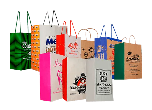 Sacola de Papel Kraft , Duplex e Triplex